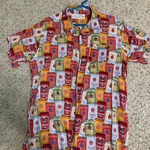 Mens Large Natural Light Rowdy Gentlemen Shirt